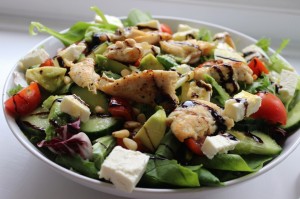 healthy chicken salad recipe. uk food blog, healthy living