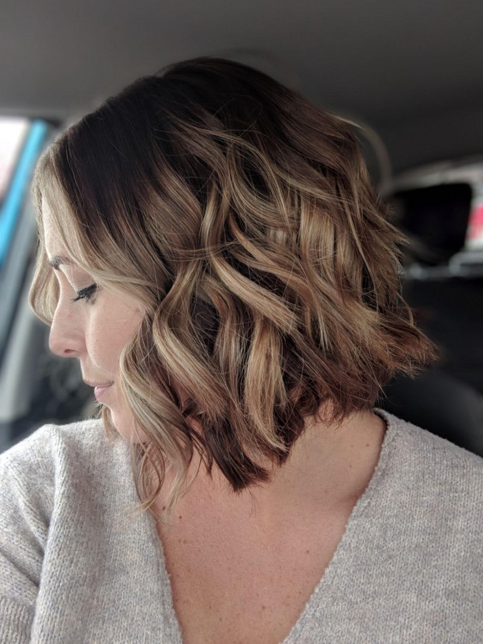 my hair before was incredibly patchy from a previous colour