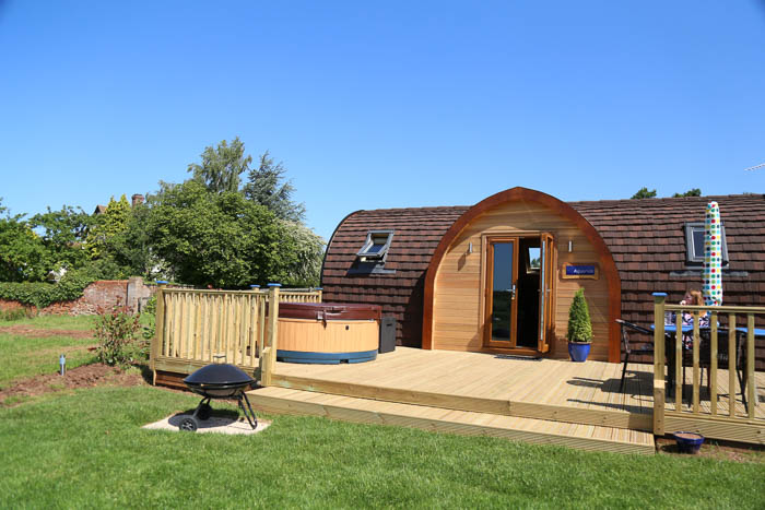 Glamping Pods With Hot Tub At Wootton, Glamping Pods With Hot Tub And Fire Pit