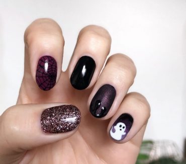 halloween gel nails