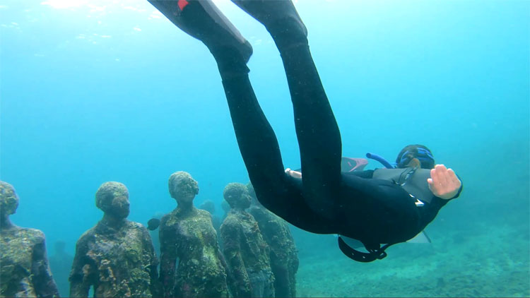 under water sculpture park grenada