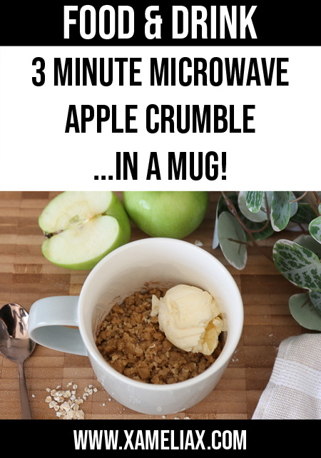 microwave apple crumble 